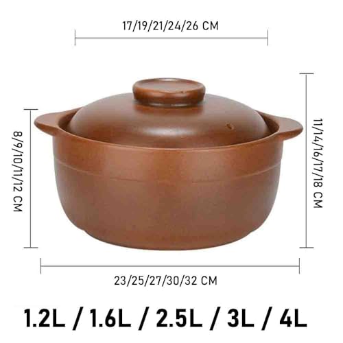 Faitout en céramique avec couvercle pour cuisson à feu ouvert - 7