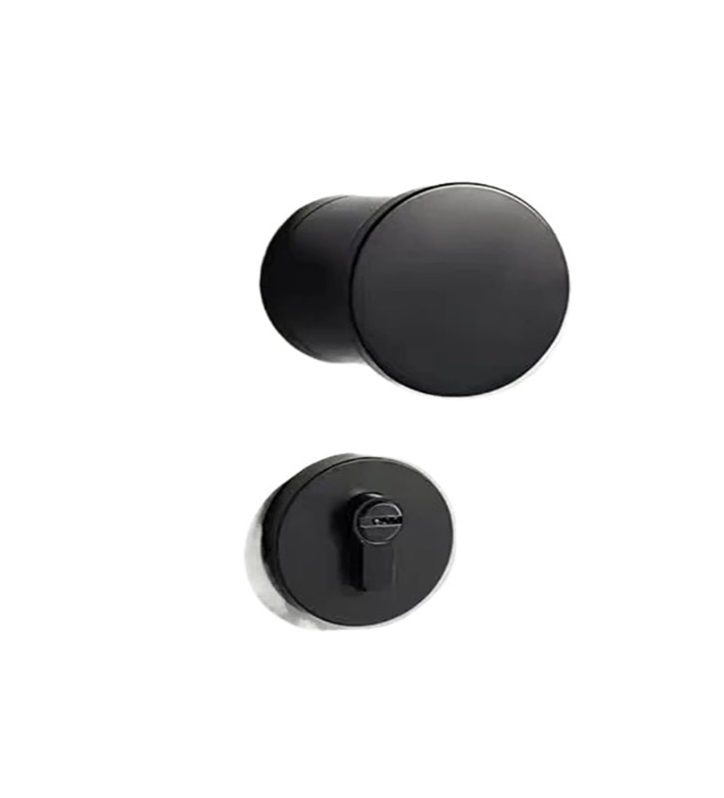 Door lock interior handle black split silent wooden door(MUTE LOCK_72MM)