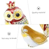 minkissy 3 Szt. Crown Owl Shape Jewelry Box for Rings And Necklaces Creative Decorative Storage Case for Women for Christmas And Festivals