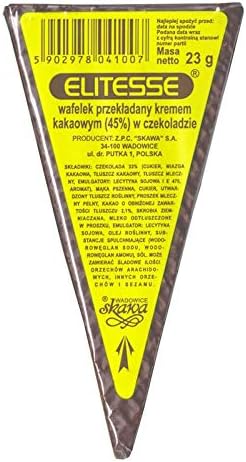 Skawa ELITESSE triangle cocoa wafers covered in chocolate PACK OF 6