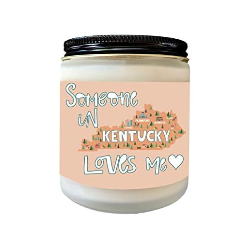 Someone from Kentucky Loves Me Long Distance Gift LDR Gift Heart in Kentucky State Love