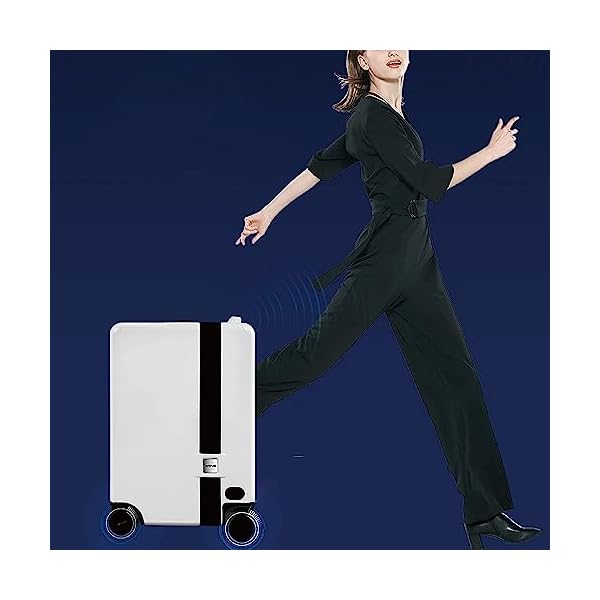 Carry On Luggage Zip Luggage Mobile Charging Suitcase Smart Luggage Suitcase Fingerprint Unlock Riding Trolley Luggage Travel Luggage Lightweight