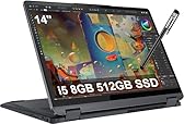 ist computers 2 in 1 Laptop (14" FHD+ Touchscreen, Intel Core i5-1235U, 8GB RAM, 512GB SSD) Convertible, Fingerprint, Backlit, 1080p Webcam, 9-Hr Battery Life, IST Pen, Win 11 Home S Mode