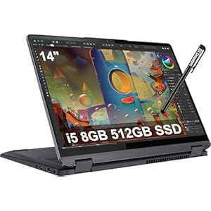 Lenovo IdeaPad Flex 5i 2-in-1 Laptop (14″ FHD+ Touchscreen, Intel Core i5-1235U, 8GB RAM, 512GB SSD) Convertible, Fingerprint, Backlit, 1080p Webcam, 9-Hr Battery Life, IST Pen, Win 11 Home S Mode