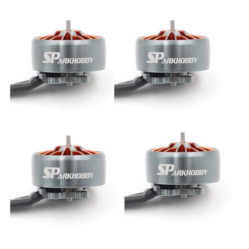 SPARKHOBBY 1606 2750KV 3750KV PRO FPV Motor sin escobillas 3~6S Lipo 1.5mm Diámetro del eje para RC 3~10.2 cm Propeller Quadcopter Drones (4 piezas 1606-KV2750 PRO)