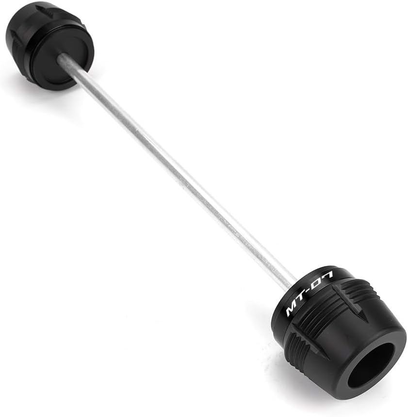 MOWOK For MT07 MT 07 FZ 07 FZ07 2018-2024 Motorcycle Accessories frame sliders Front Wheel Axle Fork Slider Crash Protection (black)