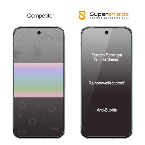 Supershieldz (3 Pack) Designed for Google Pixel 9a Tempered Glass Screen Protector, Anti Scratch, Bubble Free - image 4