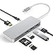Produktbild GIKERSY USB C Hub, 7 IN 1 USB C Adapter mit 4K HDMI, USB C Ladeanschluss, SD/Micro SD Kartenleser, 3 USB3.0 Anschlüsse, Kompatibel mit MacBook Pro 2016, 2017, 2018, 2019,Chromebook, XPS(Silver)
