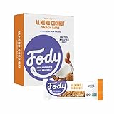 Fody Foods Snack Bars, Almond Coconut, 1.41 Oz (Pack of 12), 6g Protein, Low FODMAP, Gut & IBS Friendly, Vegan, Lactose Free, Non-GMO, Gluten Free