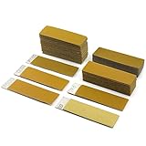 POLIWELL 100 Pack Detail Sander Refill Fine 3.5” x 1” Hook and Loop Aluminum Oxide Sandpaper 20...