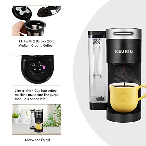 Maxrona Reusable K Cups For Keurig Supreme Multistream Series-4 Packs Universal Compatible With Keurig Reusable Coffee Pods-Leakproof Refillable K Cups For All Keurig 2.0 & 1.0 Brewers, Bpa Free #TOP4