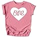 One in Heart 1st Birthday Shirt for Baby Girls First Birthday Outfit Mauve Shirt