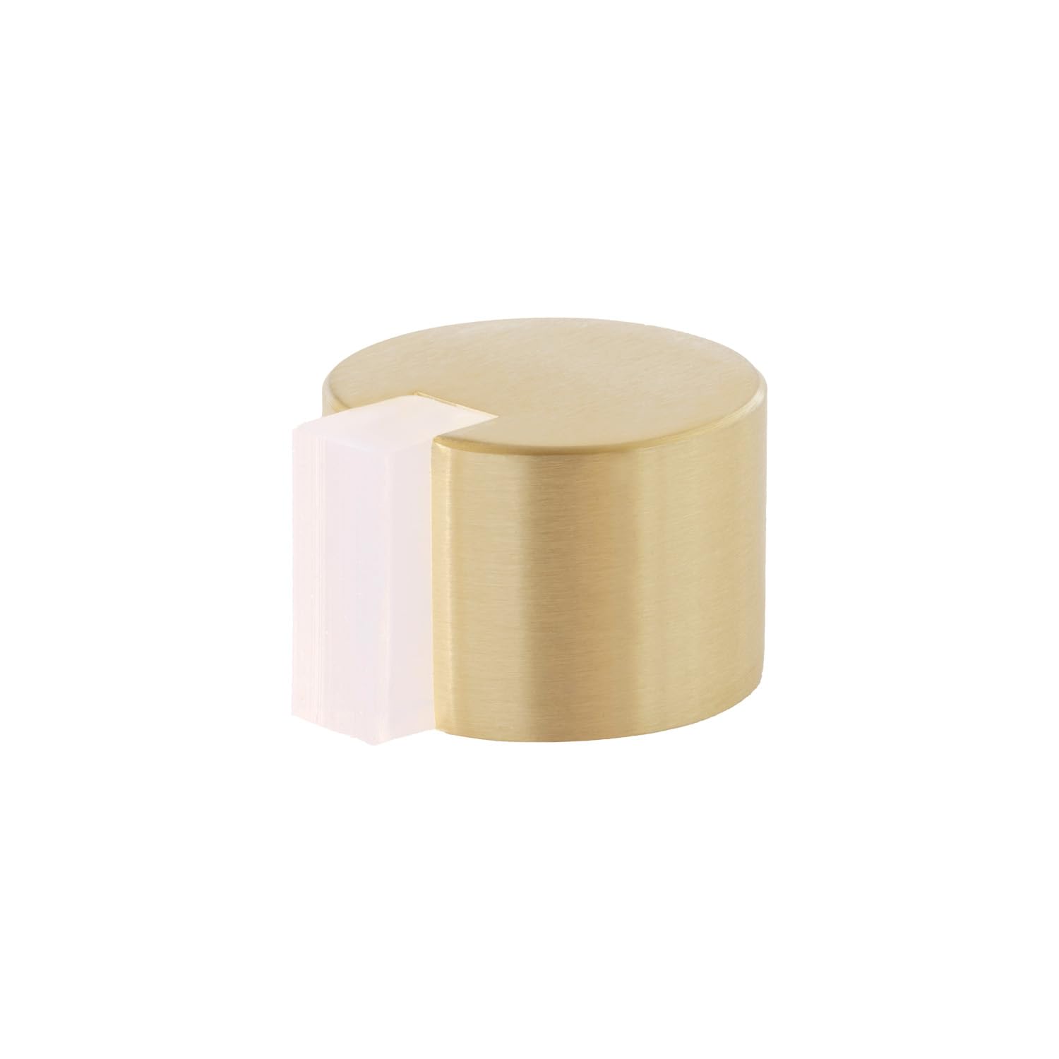 EVI Door Stoppers | Brass Door Stop - Adhesive Fastening - White Protector Rubber - 28x20mm Door Stopper