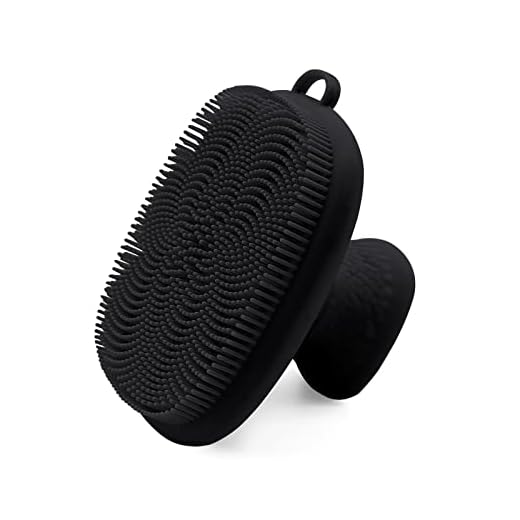 INKERLEE Silicone Face Scrubber Exfoliator Brush, Manual Facial Cleansing Exfoliating Brush, Gentle Face Scrub Wash Brush for Women and Men