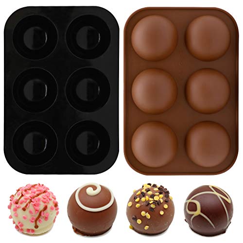 Silicone Truffle Molds. ake Silicone Chocolate Candy Molds, Round