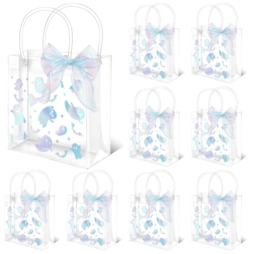 Sacs cadeaux en PVC transparent pour fête prénatale et anniversaire