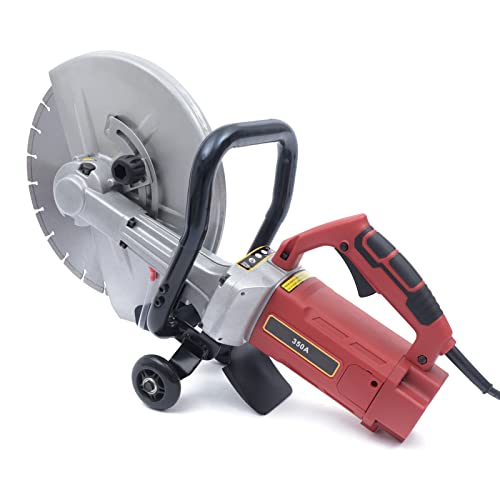 3500W Electric Cutter Circular Saw Wet/Dry Concrete Saw Cutter Guide Roller,Electric Concrete Cutting Saw,Concrete Cutter Saw Circular Saw Concrete Saw Cutter Guide Roller W/Water Line Attachment #TOP3