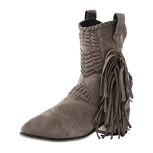 Bottines à pompon pour femme avec talon bloc noir chic