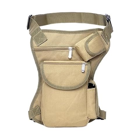 Drop Leg Bag Thigh Strap Waist Fanny Pack Motorcycle Ride For Men Women Fashion Hiphop Running Black Cover