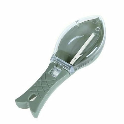 MAXPERKX Brosse de nettoyage pour écailles de poisson - Grattoir à poisson en acier inoxydable - Outil de détartrage rapide pour la cuisine - Facile à enlever et à raser sans effort Cover