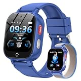 Transformers 4G Kids Phone Watch, Kids Smart Watch with GPS Tracker Two Way Call Video Calling Voice Chat Class Mode Pedometer Alarm Clock, Christmas Birthday Gift for Boys Girls 4-12 Year Olds, Blue