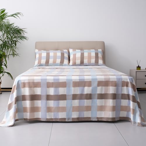 Image of Best Season Queen Size Sheet Set 4 Piece -Microfiber Soft Durable Bedding Sheet Set,Deep Pocket,Stain,Fade & Wrinkle Resistant