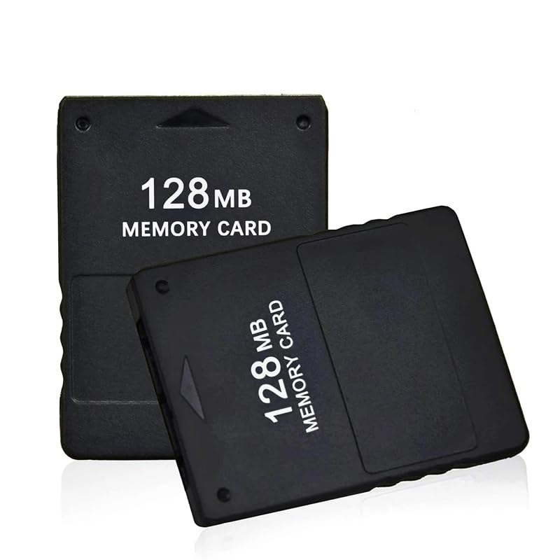 2 X Carte Mémoire 128 Mo pour Sony PlayStation 2 – Memory Card Noire pour Sauvegardes PS2 – Compatibles PS2 / PS2 Slim/PStwo – Pack Avantage – Straße...