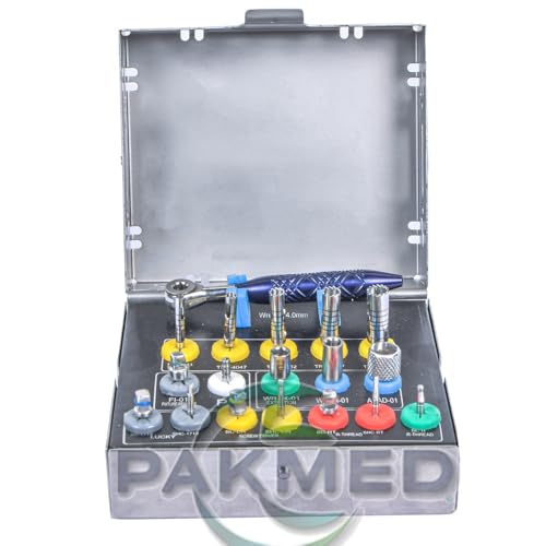 MEDESA Dental Implant Removal kit Implant Remover Extractor with Ratchet Wrench 4.00mm