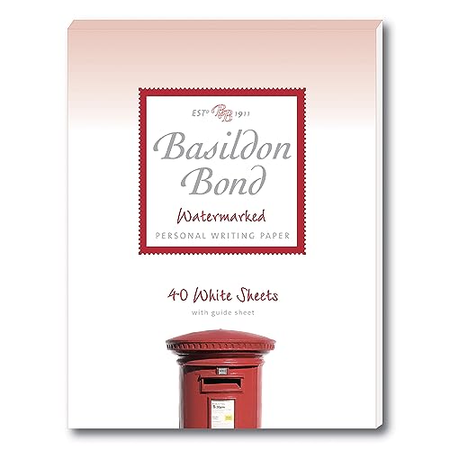 Basildon Bond Luxury Writing Pad with 40 Sheets - White Duke (137 x 178mm)