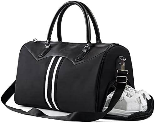 Gym Bags for Men – Sport Duffel Bags with Shoe Compartment – Travel Overnight Weekend Bags – Waterproof Nylon Workout Bags for Gym(Large: 19.3″ x 9″ x 12″) Gym Bags for Men – Sport Duffel Bags with Shoe Compartment – Travel Overnight Weekend Bags – Waterproof Nylon Workout Bags for Gym(Large: 19.3″ x 9″ x 12″)