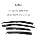 IG Window Visor for Kia Optima 2016-2020 (Excludes Hybrid Models), Rain Guard Tape-On Extra Durable Sun Wind Side Vent Window Deflector Mugen Style, 2016 2017 2018 2019 2020