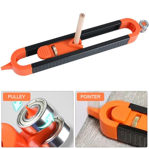 Konturenlehre, Konturenlehre Mit Schloss, Konturmessgerät, Vervielfältigungslehre, Anreißwerkzeug, Markierwerkzeuge Zum Kopieren Von Unregelmäßigen Konturen Und Messen Von Holz, 2 Stücke