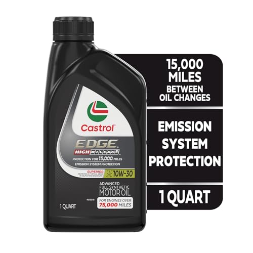 Image of Castrol EDGE High Mileage 0W-20 Adv Full Synthetic Motor Oil, 1 Qt, 6 Pack