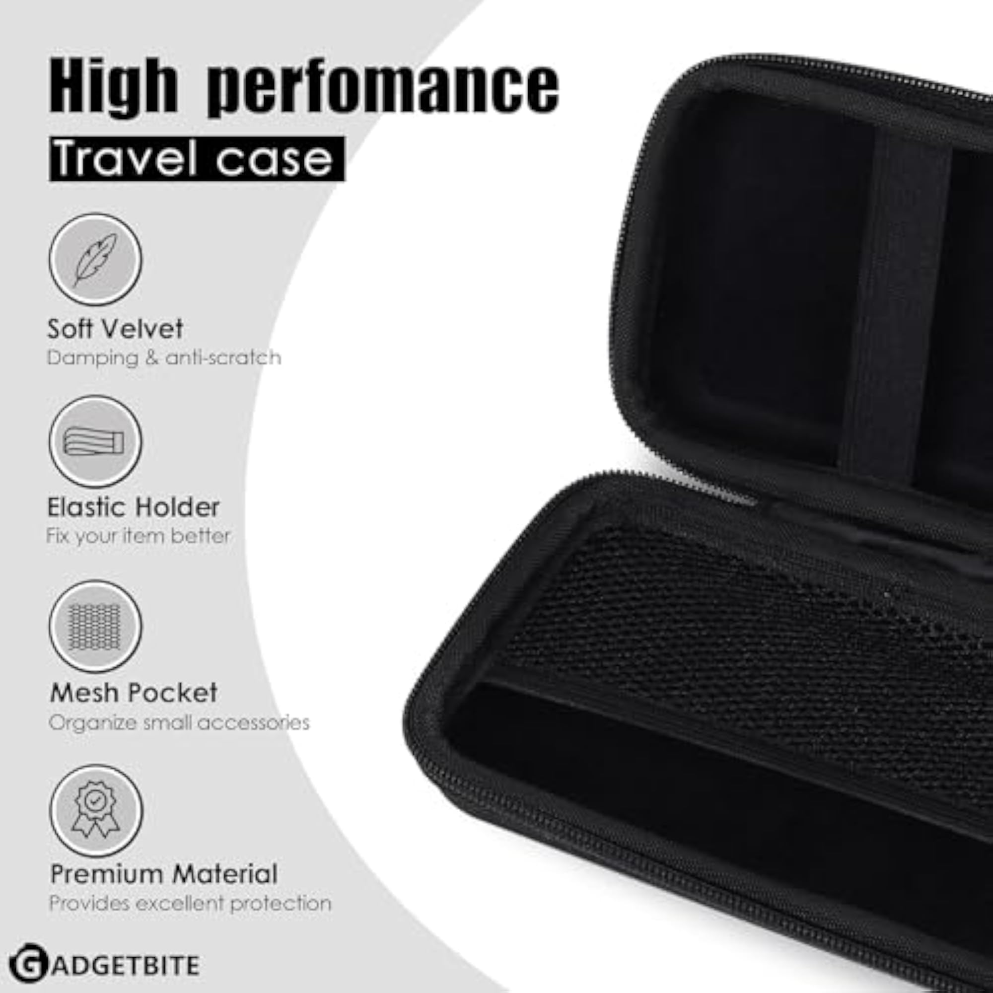 Portable Electronic Accessories Organizer Pouch