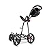 Big Max Autofold X Golf Push Cart – Lightweight, Quickfold Design for Easy Golf Club Transport with Ample Storage Organizer Panel for Golf Accessories (Phantom-Black)