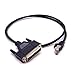 GXMRHWY DB25 Male to RJ45 Male Ethernet Modem Console Cable 1Meter