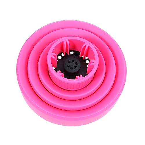 Beavorty Diffusore Pieghevole Silicone Per Asciugacapelli Per Phon Per Ricci e Mossi Colore Rosa Compatte
