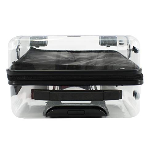 MALA DE BORDO TRANSPARENTE CUBE BRANCO