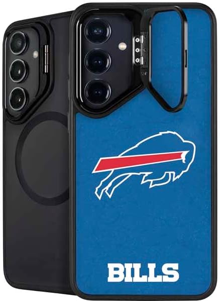 Skinit Kickstand Phone Case Compatible with Galaxy S24 Plus - Officially Licensed NFL Buffalo Bills Distressed Design