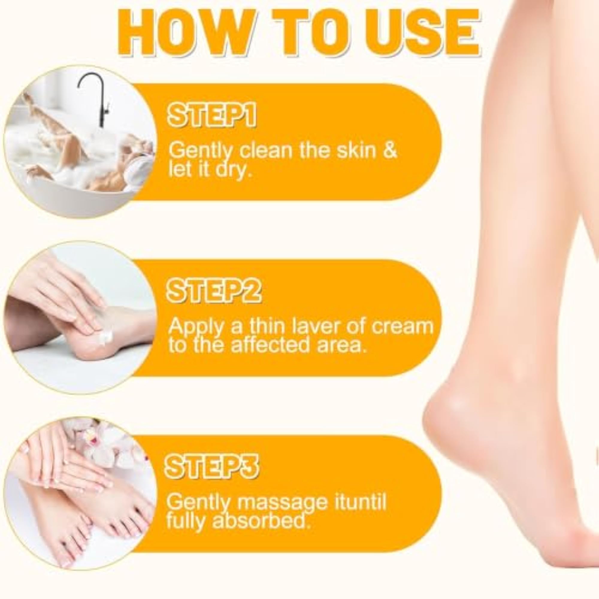 60% Urea Cream with 2% Salicylic Acid, Moisturizing Foot Cream