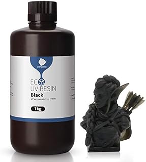 ANYCUBIC 3D Printer Rapid Resin, UV 405nm Plant Based Photopolymer Resin for LCD 3D Printing Black 1000g