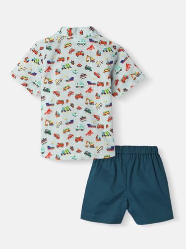 Image of Nautinati Boys Printed Shirt & Short Clothing Set Combo | Age 0-3 Years