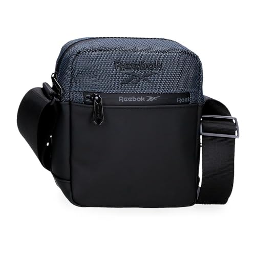 Reebok Roger Shoulder Bag Blue 15x19.5x6 cm Polyester with Faux Leather Details by Joumma Bags by Joumma Bags, Blue, Shoulder Bag, Blue, shoulder bag