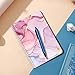 Lined Spiral Journal Notebook,100 Pages,5.71x 8.26 inches College Ruled Paper Double-Wire Spiral Notebook for Study and Notes - Pink Marble Pattern