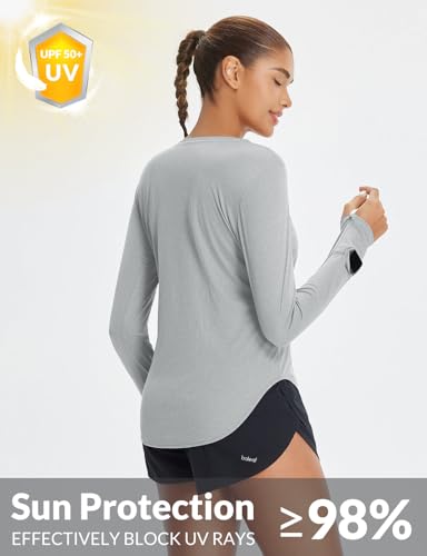 baleaf Women's UPF 50+ Sun Shirts UV Protection Long Sleeve Rash Guard Lightweight Quick Dry SPF Outdoor Hiking Clothing2