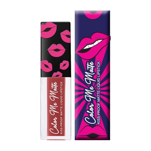 Colo.r Me Matte Long Lasting Liquid Lipstick | Enriched with Vitamin E & Tea Tree Oil | Non-Drying Matte Finish | Espresso Brown | 4.5ml
