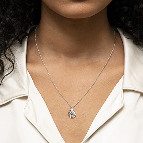 925 Sterling Silver Tree Of Life Teardrop Urn Necklace For Ashes Family Tree Keepsake Cremation Pendant Memorial Jewelry For Women #TOP5