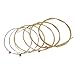 LIOOBO 6 PCS/Sets Assorted Sizes Steel Guitar Strings para Guitarra acústica Popular de 6 Cuerdas 0.3mm 0.41mm 0.61mm 0.81mm 1.71mm 1.35mm