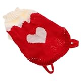 PERSELOSO 猫と犬用マルチカラー襟付きニットセーター Lサイズ 柔らかい素材快適な着心地 着脱簡単洗濯対応 ペット用冬服 ホリデーシーン対応