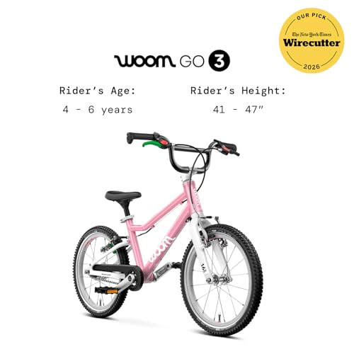 Image of woom GO 3 & GO 3 AUTOMAGIC Kids Bike, 16 Inch Lightweight, Ages 4-6